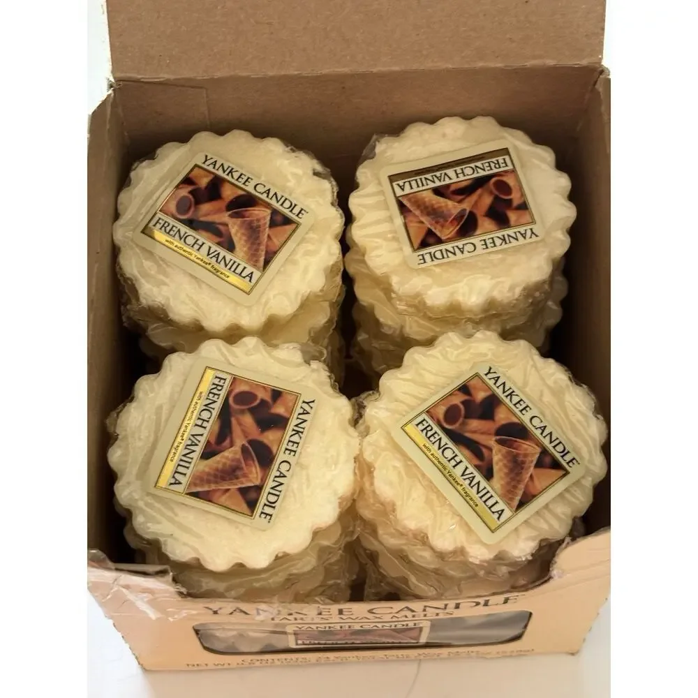20 Yankee Candle Tarts Wax Melts Retired French Vanilla New In Box